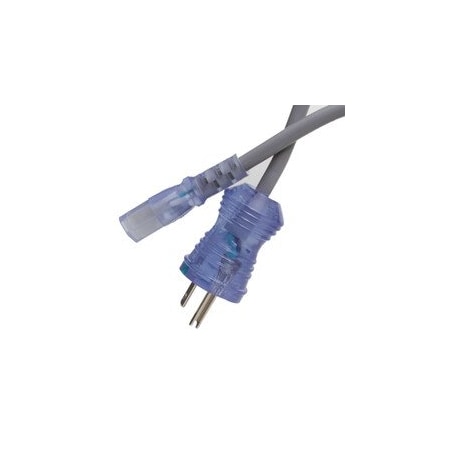 Cable Wholesale Hospital Grade, Green Dot, Power Cord, Nema 5-15 to C13, 14 AWG, SJT, 15 Amp / 125 Volt, 15 Foot 10W2-51515